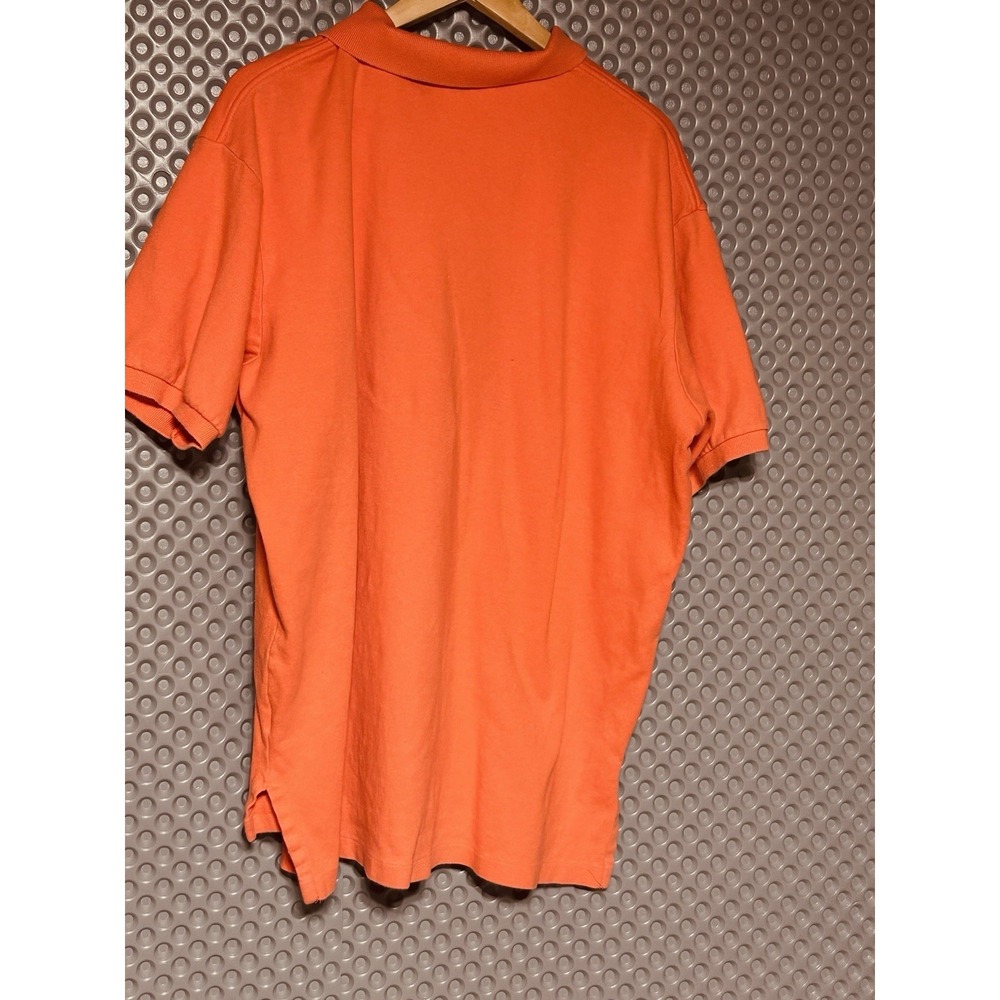 Ralph Lauren Mens XXL  Orange Short Sleeve Polo Shirt Made in USA  100% Cotton - Picture 3 of 9